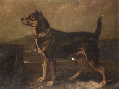 A Terrier in a Landscape by R.A. James Ward